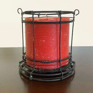 GUC Small Black Open Wire Candle Holder - (Candle Not Included)